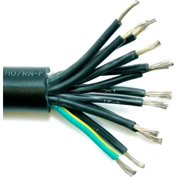 elektrický kabel Kabel H07RN-F 19G1,5 pryžový, gumový pro střední namáhání harmonizovaný CGTG 19x1,5