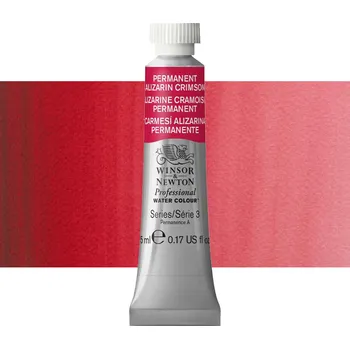 Vodová barva Akvarelová barva Winsor & Newton Professional, 5ml - Permanent Alizarin Crimson