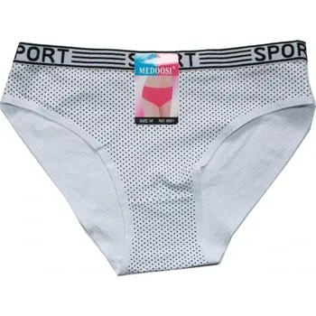 Dámské bokové kalhotky s puntíčky 8901 bílé 549/205