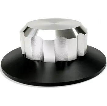 Příslušenství pro gramofon TESLA Vinyl clip, Barevné provedení Stříbrné - Stabilizátor a upínací svorka pro vinylové LP desky