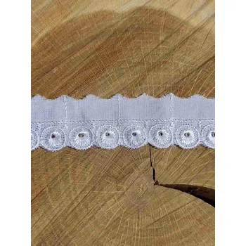 Krajka Madeira - štykování šíře 20 mm kolečka