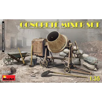 Plastikový model 1:35 Concrete Mixer Set