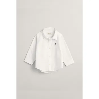 Dívčí oblečení KOŠILE GANT SHIELD OXFORD SHIRT WHITE