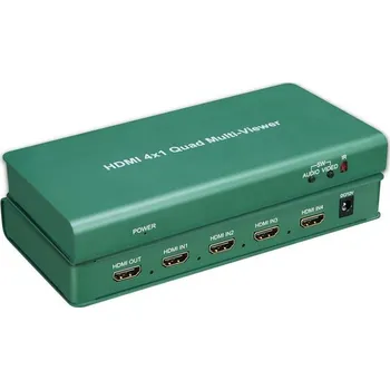 Audio PremiumCord HDMI 4 vstupy - 1 výstup, multi zobrazovací systém