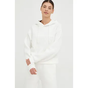 Dámská mikina Mikina Guess NEW ALISA dámská, bílá barva, s kapucí, potiskem, V2YQ08 K7UW2 V2YQ08.K7UW2 00X, vel. S