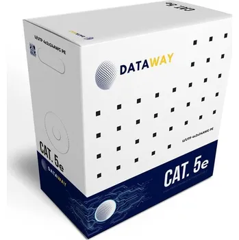 Síťový kabel DATAWAY UTP kabel Cat5e, drát, PE, Fca (305m box)