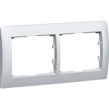 vypínač GL RÁMEČEK 2P HOR. HLINÍK *771302 Legrand