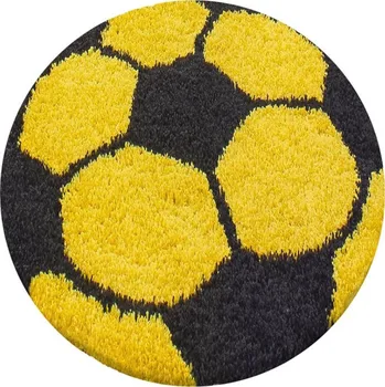 Koberec Kusový koberec FUN SHAGGY 6001 Yellow kruh Rozměr: 120x120 cm