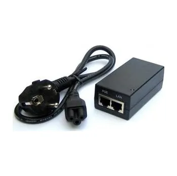 WiFiHW • POEIN-24BC • 24V zemněný napájecí zdroj s integrovaným POE injektorem, silová šňůra