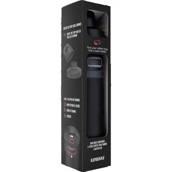 Termohrnek Kambukka Pánské dárkové balení Termohrnek Etna Matte Black 500 ml + 1 Renotwist uzávěr