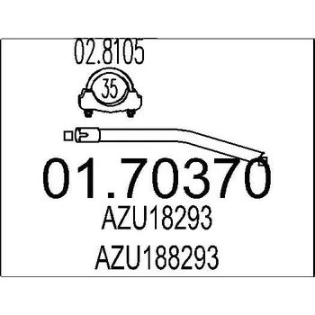 Výfuková trubka Výfuková trubka MTS 01.70370