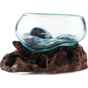 Mísa sklo s kořenem mini 06