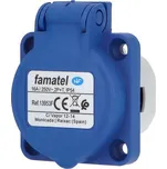 Zásuvka vestavná 13953F IP54/230V/16A s ochranným kolíkem, modrá Famatel