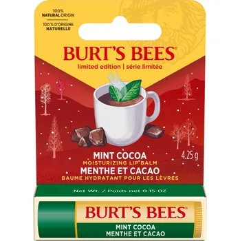 Péče o rty Burt’s Bees Festive hydratační balzám na rty příchuť Mint Cocoa 4,25 g