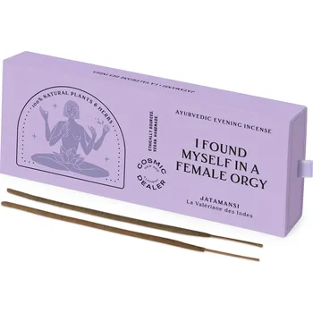 Cosmic Dealer Přírodní ajurvédické vykuřovací tyčinky Barva: I Found Myself in a Female Orgy (Jatamansi)