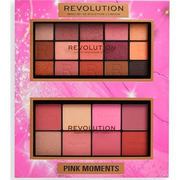 Kosmetická sada REVOLUTION - Pink Moments Face & Eye Gift Set Paletky očních stínů unisex