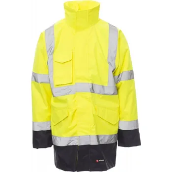 Pánská mikina Pánská reflexní bunda DOCKYARD, Payper Barva: ŽLUTÁ FLUO/NÁMOŘNICK, Velikost: 4XL
