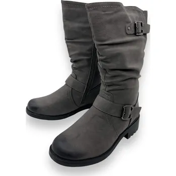 Dámská zimní obuv Lathay moda Dámské šedé nadměrné zimní kozačky 01 Barva: Šedá, Velikost: 38