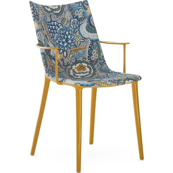 Jídelní židle Židle H.H.H. čalouněná látka, více variant - Kartell Barva: Hořčicová / inkoust