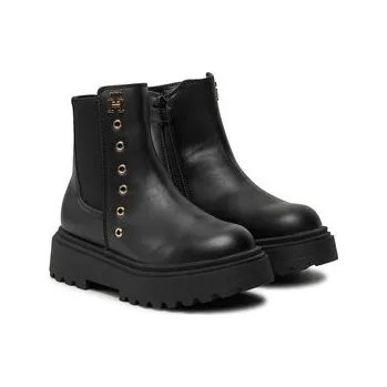 Dámské kozačky Polokozačky Tommy Hilfiger Chelsea Boot T3A5-33578-1351 M Černá 31