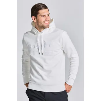Pánská mikina MIKINA GANT REG TONAL SHIELD HOODIE EGGSHELL