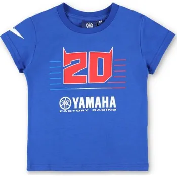 Dětské triko Fabio Quartararo Yamaha MotoGP Logo modré 8-9 let