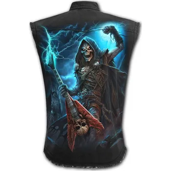 Pánská košile KOŠILE bez rukávů/Vesta Spiral DEAD METAL Velikost: XXL