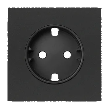 Elektrická zásuvka Simon 100 10000041-238 Kryt zásuvky Schuko černá matná