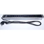 PremiumCord Panel napájecí do 19" racku 1.5U, 10xIEC (C13), 2m kabel