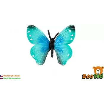 plastový dekorativní motýl morpho helena 7 cm