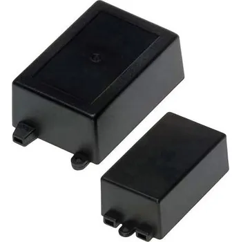 Úložný box Krabička pro zalévání, řada: 400 Černá, ABS s víkem 65 x 38 x 27mm