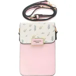 Kabelka na mobil Lucky s popruhem růžová