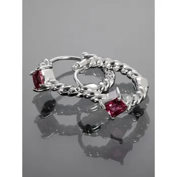 Náušnice Prosperk Originální náušnice kruhy z chirurgické oceli stříbrná S4816