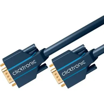Video kabel ClickTronic OFC SVGA kabel, MD15HD - MD15HD, DDC2, 5m