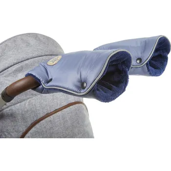 Rukávník Little Angel rukavice na kočár Mazlík ocelově modrá/modrá