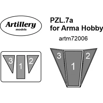 Plastikový model Fly 1/72 Masks for PZL.7a (ARMA HOBBY)