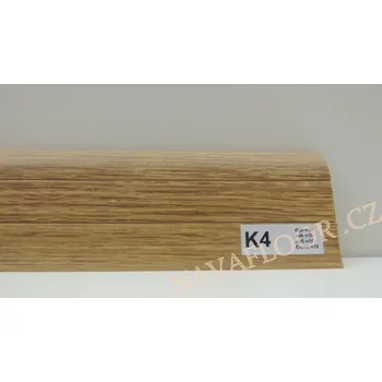 soklová lišta Plastová lišta PREXA 54 K4 dub
