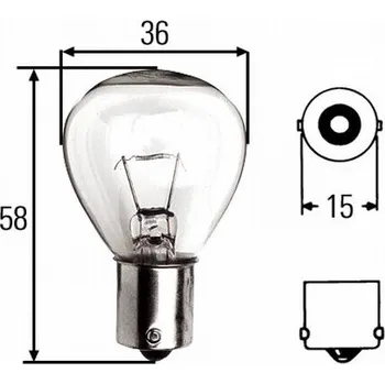 Autožárovka Žárovka, otočný maják HELLA 8GA 002 074-121
