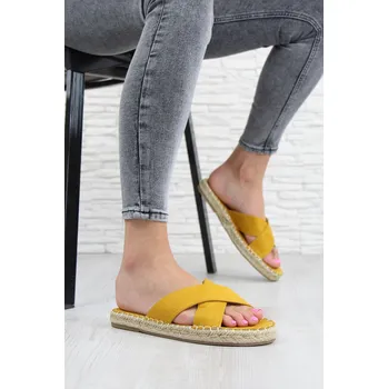 Dámské pantofle Lemon Tree Žluté nazouváky 708-5YE Velikost: 38