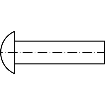 Nýt PROFISTYL DIN 660 Nýt s půlkulatou hlavou hliník AL Varianta: DIN 660 Nýt s půlkulatou hlavou AL hliník 3x5