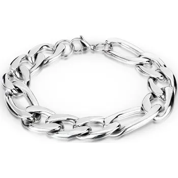 Náramek Pánský ocelový náramek Figaro, tl. 15 mm