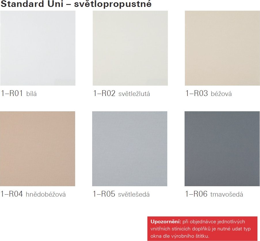 Vnitřní roleta Roto ZRS M 7/14 (74x140) Standard odstín 1-R - háčky
