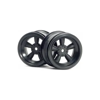 VINTAGE 5 paprskové disky 31 mm, černé (6 mm OFFSET)