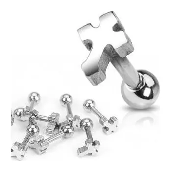 Piercing Cartilage piercing do ucha - kříž