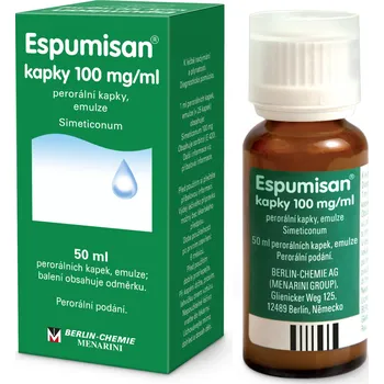Espumisan kapky 100 mg Lék proti nadýmání Espumisan kapky 100 mg