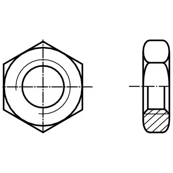 Matice PROFISTYL DIN 936 matice nízká pozink Varianta: DIN 936 matice šestihranná nízká 17H ZnB M8