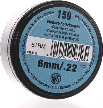 Sellier & Bellot RWS flobertové náboje 6 mm 150 ks