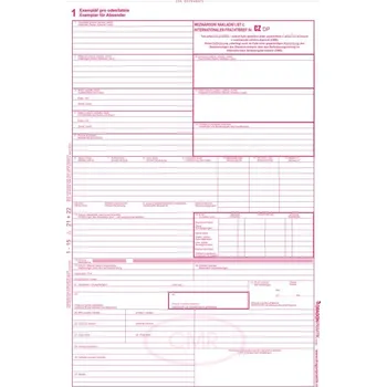 RVM 20060004 CMR - Mezinárodní nákladní list A4 5listý