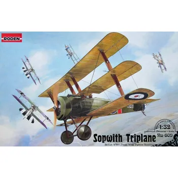 Plastikový model Roden 1/32 Sopwith Triplane (British WWI Fighter)