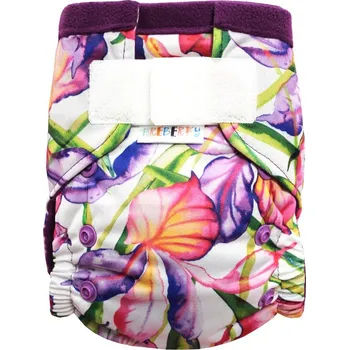 Plenkové kalhoty Breberky Kapsová plenka (S), bez křidélek - Kosatce SZ